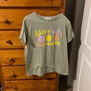 Tres Bien Graphic Tee - Light Green